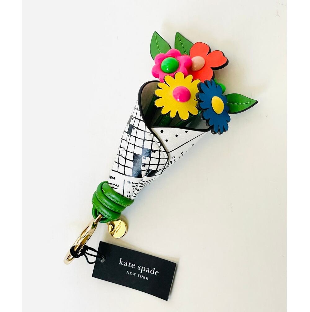 Kate Spade Fresh Picks 3D Flower Bouquet Bag Charm